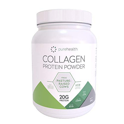 Pure Health Unflavored Collagen Powder Supplement 454g | 20g of Protein Per Serving