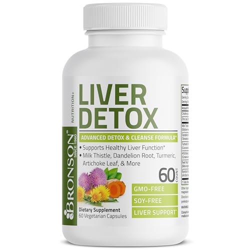 Bronson Liver Detox Advanced Detox & Cleansing Formula Supports Health Liver Function