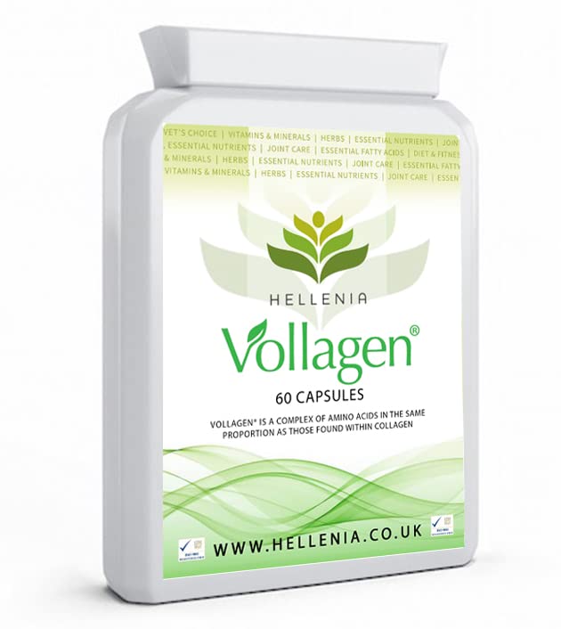 Hellenia Vollagen 500mg - 60 Capsules - Vegan Collagen