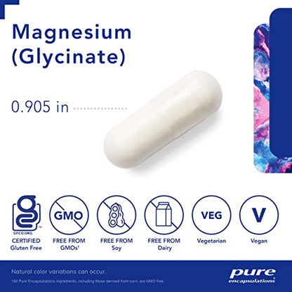 Pure Encapsulations Magnesium (Glycinate) - Supplement to Support Stress Relief, Sleep