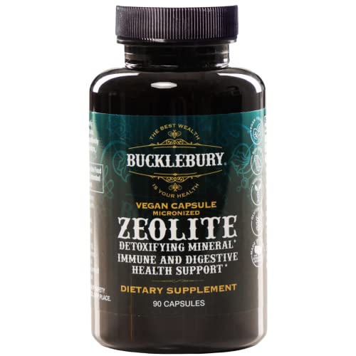 BUCKLEBURY Zeolite Micronized Smart Mineral Capsules - Supports Detox, Immune 