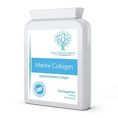 Marine Collagen 600mg 60 Capsules - Highly Bioavailable Naticol® Type 1