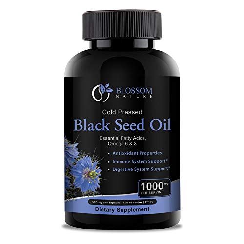 Black Seed Oil Capsules 1000mg - Premium Black Cumin Seed Oil Capsules - Black Seed 