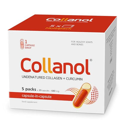 Collanol - Innovation in The Care of Healthy Joints - Liquid Formula in a Double Capsule 3D Collagen 