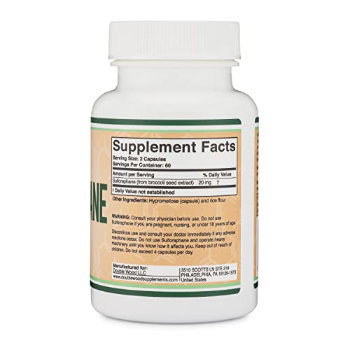 Sulforaphane Supplement - 20mg of Activated and Stabilized Sulforaphane per Serving