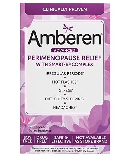 Amberen Perimenopause, Peri-Menopause Multi-Symptom Relief, Vitamin B, Vitamin E & Antioxidants