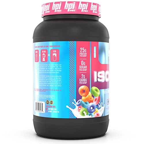 BPI Sports ISO HD – 100% Whey Protein Isolate Powder – Muscle Growth, Recovery