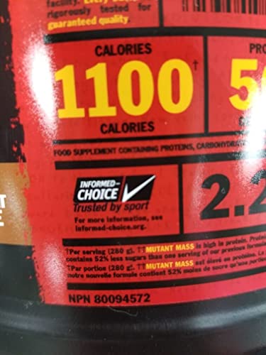 MUTANT Mass Weight Gainer Protein Powder, High-Calorie Workout Shakes