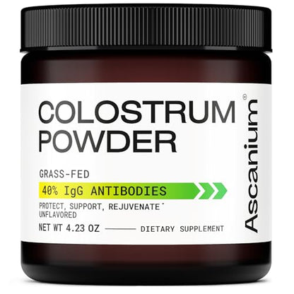 Colostrum Powder - Grass-Fed 40% IgG Colostrum Supplement Powder - Bovine 