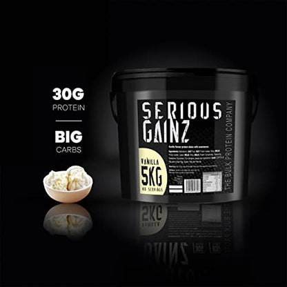 The Bulk Protein Company, SERIOUS GAINZ - Whey Protein Powder - Weight Gain, Mass Gainer