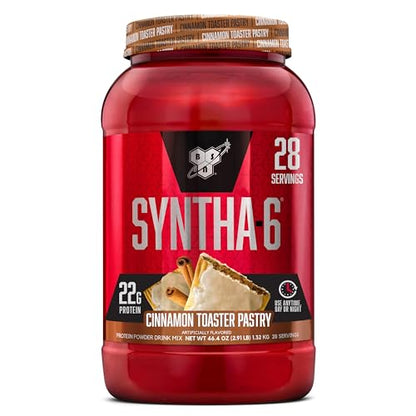 BSN SYNTHA-6 Whey Protein Powder with Micellar Casein, Milk Isolate, Cinnamon Toaster