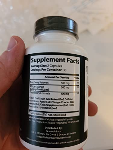 Research Labs 2 fer 1 Ad - Advanced Keto Diet Pills Supplement w/ Apple Cider Vinegar