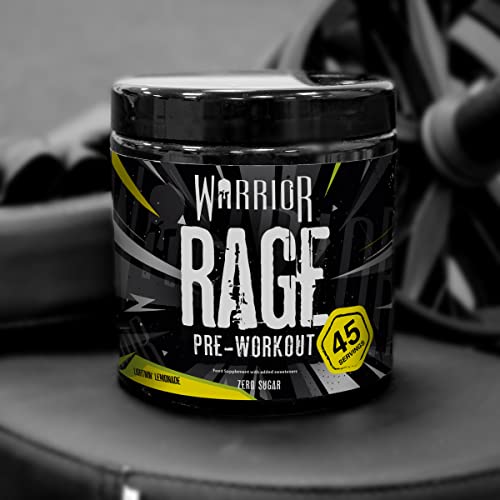 Warrior - RAGE Pre Workout Powder – Lightnin’ Lemonade 392g, WA-RG-045-01