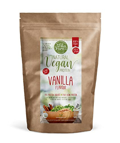 Ekopura Natural Vegan Protein – Vanilla - 500g | 75% Protein | Free from Allergens