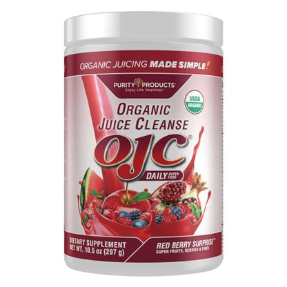 Certified Organic Juice Cleanse (OJC) - OJC Super Reds - 5 Grams Fiber, 10.5 oz (297 g)