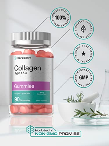 Hydrolyzed Collagen Gummies | 90 Count | Strawberry Flavored Gummy Supplement