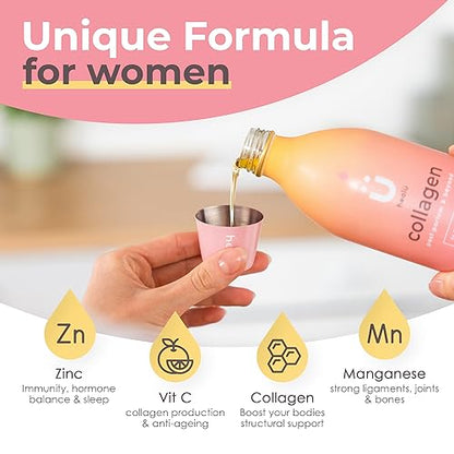 Collagen Supplements for Women, Highest-Dose 12000mg Liquid Collagen Peptides, Bovine Collagen