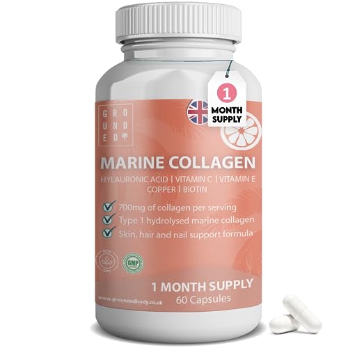 Hydrolysed Marine Collagen 700mg with Hyaluronic Acid, Vitamin C, Vitamin E, Copper & Biotin