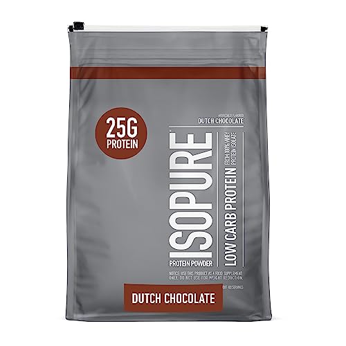 Isopure Protein Powder, Low Carb Whey Isolate, Gluten Free, Lactose Free, 25g Protein