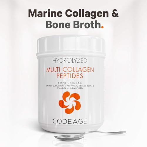 Code Age Multi-Collagen Protein Powder Hydrolyzed 20Oz All-in-One Super Bone Broth