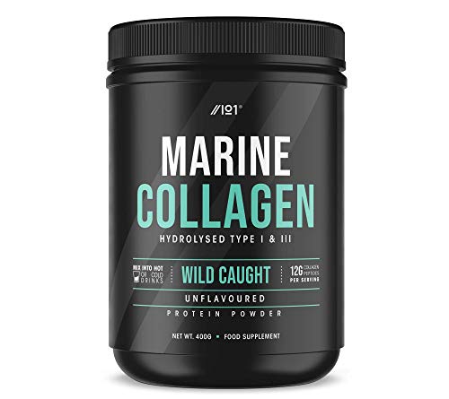 Marine Collagen Powder Supplement - 400g - Wild-Caught Canadian Marine Collagen - Unflavoured - Types 1 & 3 Hydrolysed Collagen