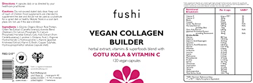 Fushi Vegan Collagen Booster, Vegan Amino Acids, with Vitamin C, E, Biotin