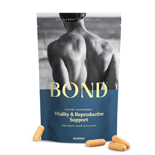 BOND Vitality: All-in-One Male Fertility Supplement - CoQ10, Vitamin B12, Vitamin C, Vitamin D, Catalase