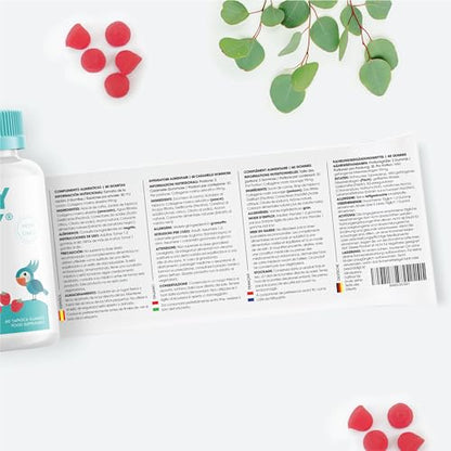 Marine Collagen Gummies by Jolly Jelly® - Wild-Caught Marine Collagen Tapioca Gummies - Type 1 Hydrolysed Collagen - Strawberry Flavour - 60 Gummies.