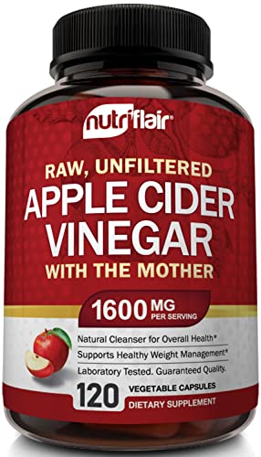 Apple Cider Vinegar Capsules with The Mother - 120 Vegan ACV Pills