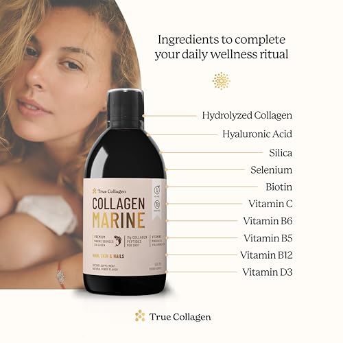 True Collagen - Premium 11000mg Collagen Marine I Pure Hydrolyzed Collagen (Type I & III)