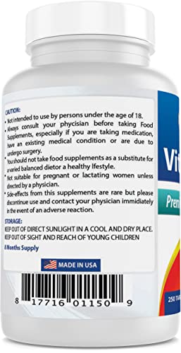 Best Naturals Vitamin B-6 25 Mg Tablets, 250 Count