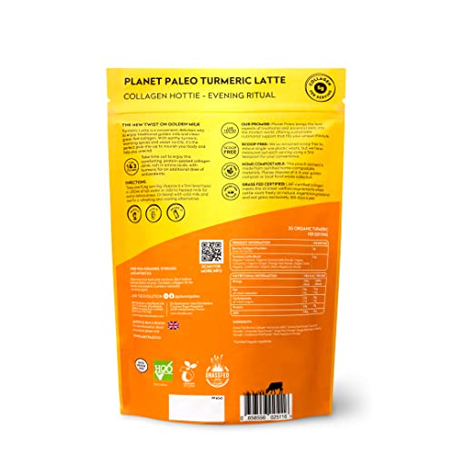 Planet Paleo Pure Collagen - Turmeric Latte (260g, 25 Servings)