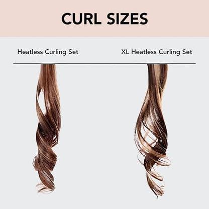 Kitsch Satin Heatless Curling Set XL - Overnight Hair Curlers to Sleep in, Heatless Curls