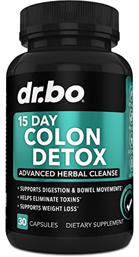 Colon Cleanser Detox for Weight Flush - 15 Day Intestinal Cleanse Pills