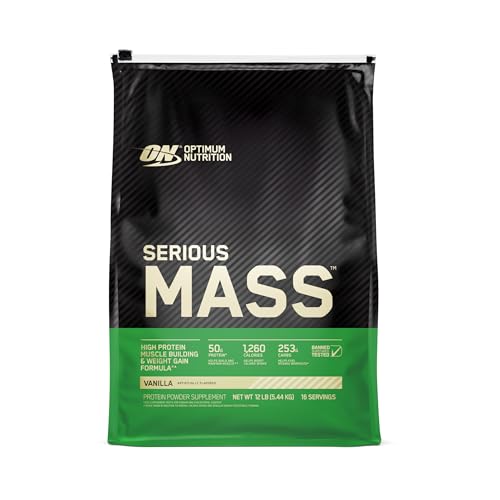 Optimum Nutrition Serious Mass Weight Gainer Protein Powder Vitamin C Zinc and Vitamin 