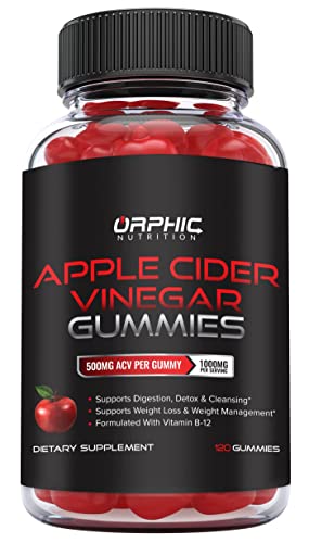 Apple Cider Vinegar Gummies with Mother- 1000mg - Supplement Formulated to Support 