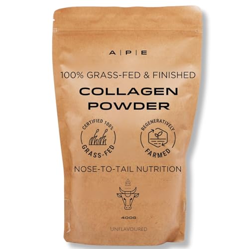 APE Nutrition Collagen Powder Peptides - Type 1 & 3 Bovine Collagen Protein, 100% Grass-Fed & Finished, Ancestral Supplement UK