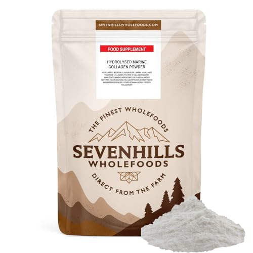 Sevenhills Wholefoods Hydrolysed Marine Collagen Powder 300g, from Switzerland, 100% Pure Unflavoured Protein Peptides