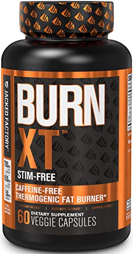 Jacked Factory Burn-XT Stim Free, Caffeine Free Weight Loss Supplement - Fat Burner and Appetite 