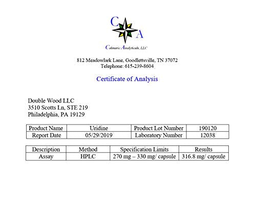 Uridine Monophosphate - Third Party Tested (Choline Enhancer, Beginner Nootropic)