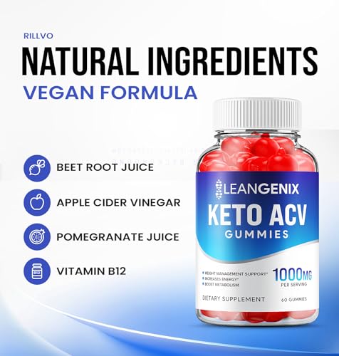 (2 Pack) LeanGenix Keto ACV Gummies - Official - Keto Lean Genix ACV Advanced Formula