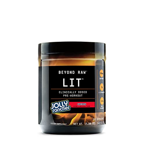 BEYOND RAW LIT | Clinically Dosed Pre-Workout Powder | Contains Caffeine