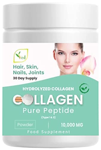 Collagen Peptides Powder Supplement, Support Joint, Bone, Skin, Muscles, Hair, Nail Growth