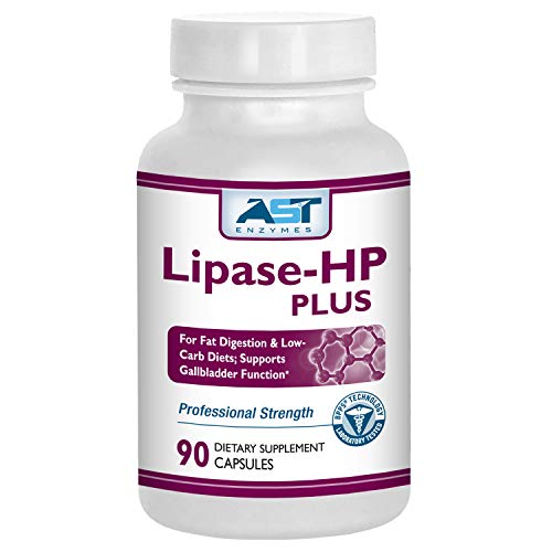 AST Enzymes Lipase-HP Plus – 90 Vegetarian Capsules - Fat Digestion Support – Keto Diet