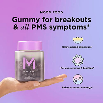 ZitSticka Mood Food: Gummy for Moody Skin + PMS Drama, Forest Berry Flavour