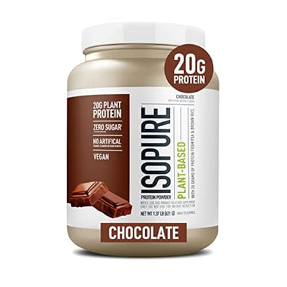 Isopure Chocolate Vegan Protein Powder, with Monk Fruit Sweetener & Amino Acids