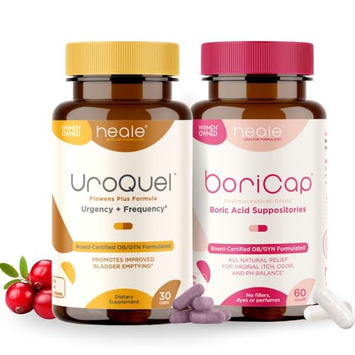 BoriCap 30 and UroQuel 30 Bundle for Vaginal pH and Overactive Bladder