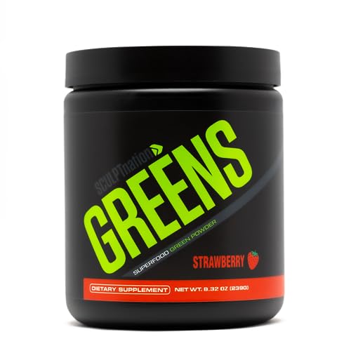 Sculpt Nation by V Shred Greens Strawberry - Premium Greens Powder & Superfood