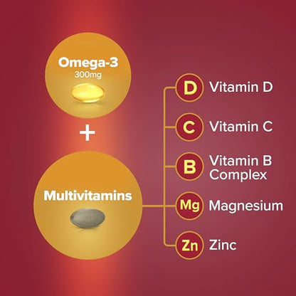 Seven Seas Omega-3 & Multivitamins Man, With B Vitamins and Magnesium, 30-Day Duo