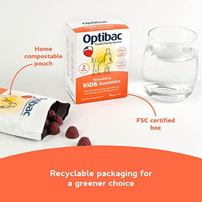 Optibac Kids Probiotic with Vitamin D & Calcium for Immune System Support & Gut Health